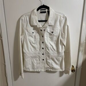 Liz Claiborne Off-White Jean Jacket